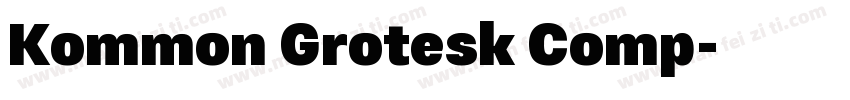 Kommon Grotesk Comp字体转换